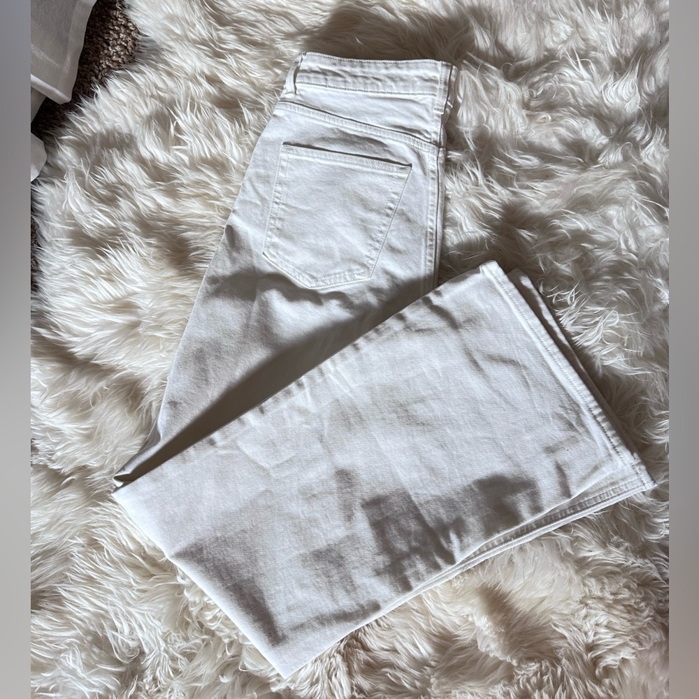 H&M White Wide Leg Jeans